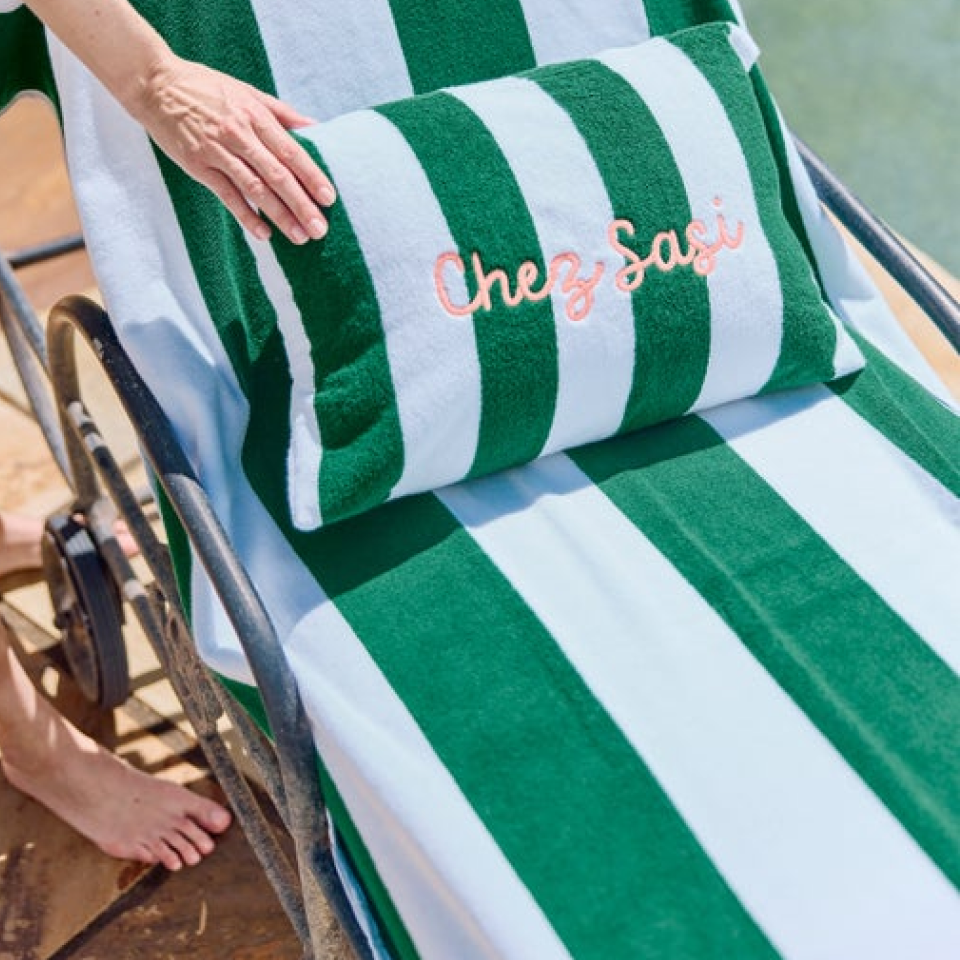 Personalized Pool Lounge Covers | Weezie Towels