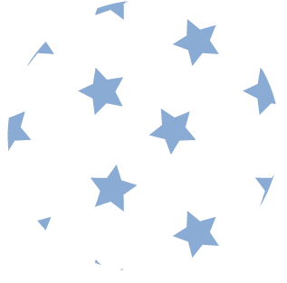 French Blue Stars  color swatch