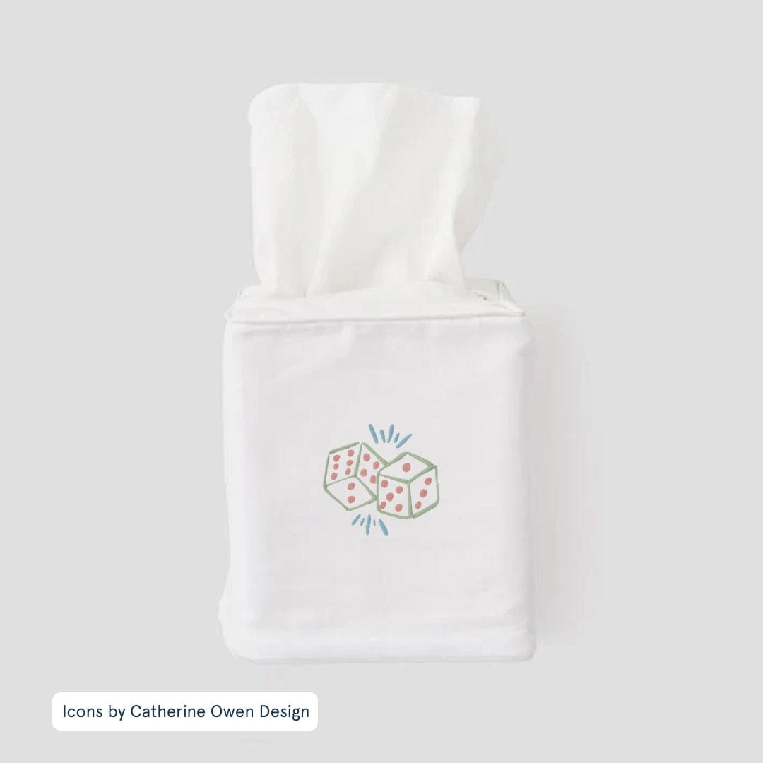 Personalized Cotton Tissue Box Cover | Weezie Towels