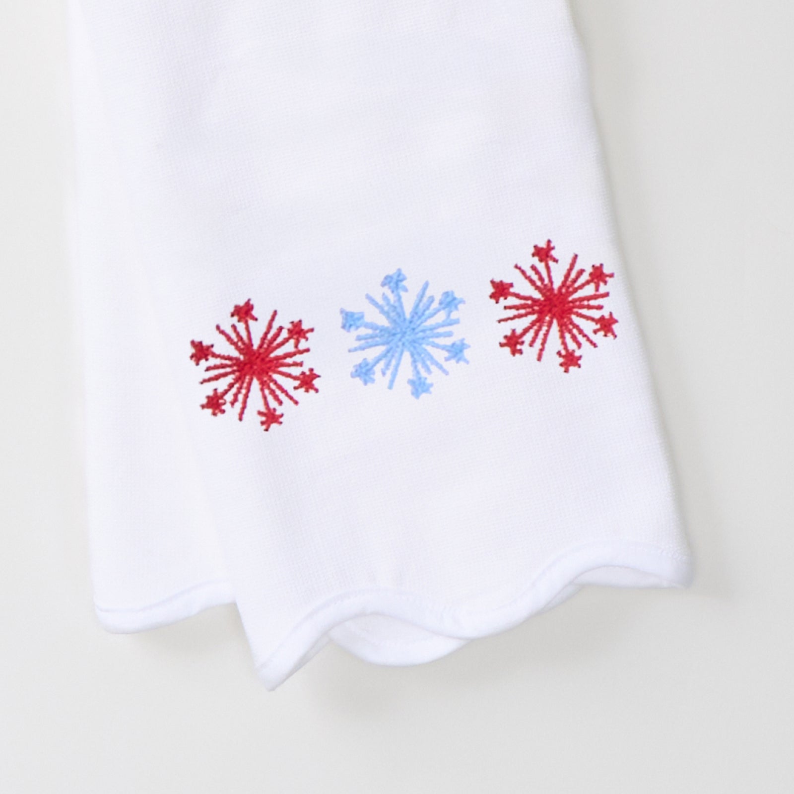 Scallop Powder Bath Towels (pair)