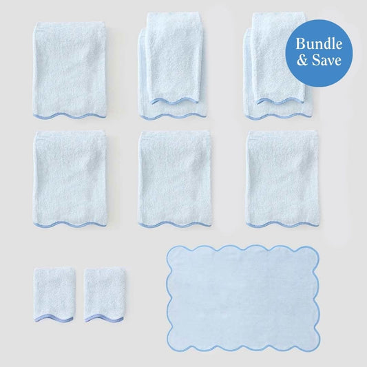 Scallop Bathroom Bundle (11 pieces)