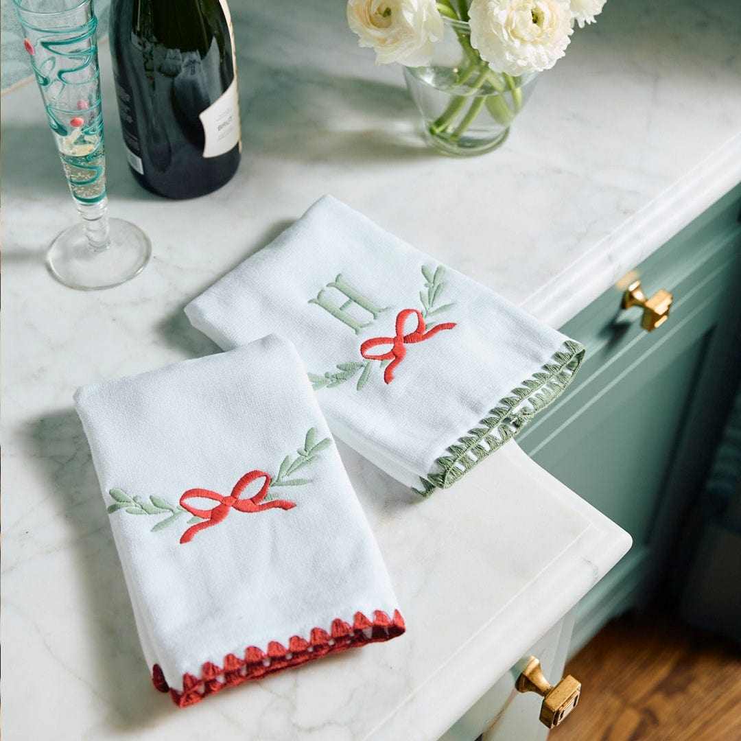 Stitched Edge Powder Bath Towels (pair)