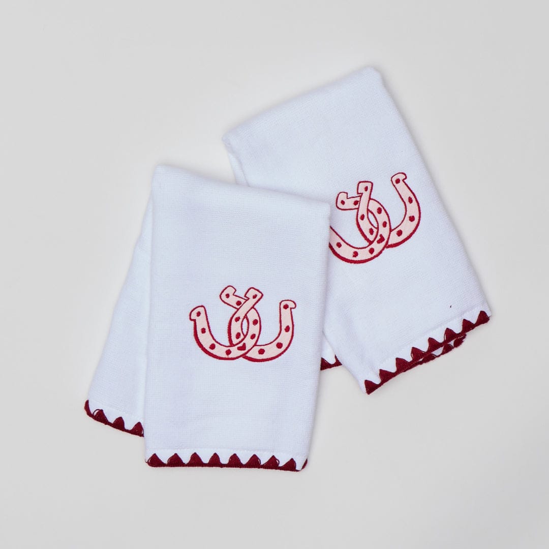 Stitched Edge Powder Bath Towels (pair)