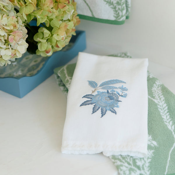 Lee Jofa x Weezie Stitched Edge Powder Bath Towels (pair) | Weezie