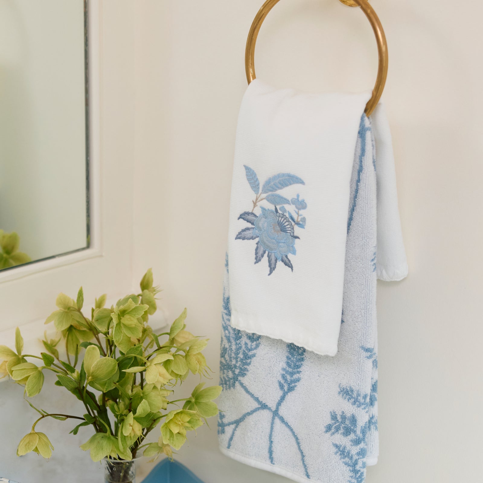 Monogrammed Powder Bath Towels | Weezie Towels