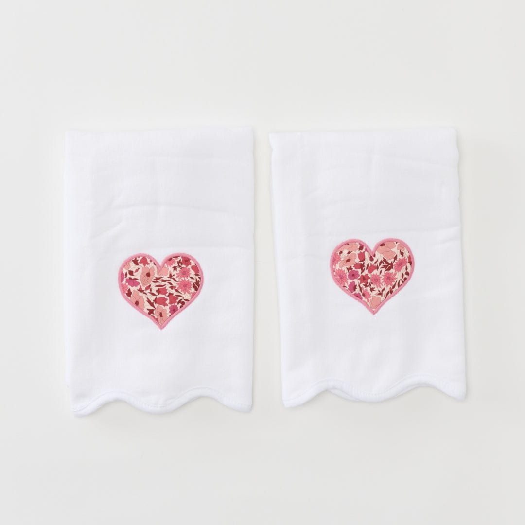 Scallop Powder Bath Towels (pair)
