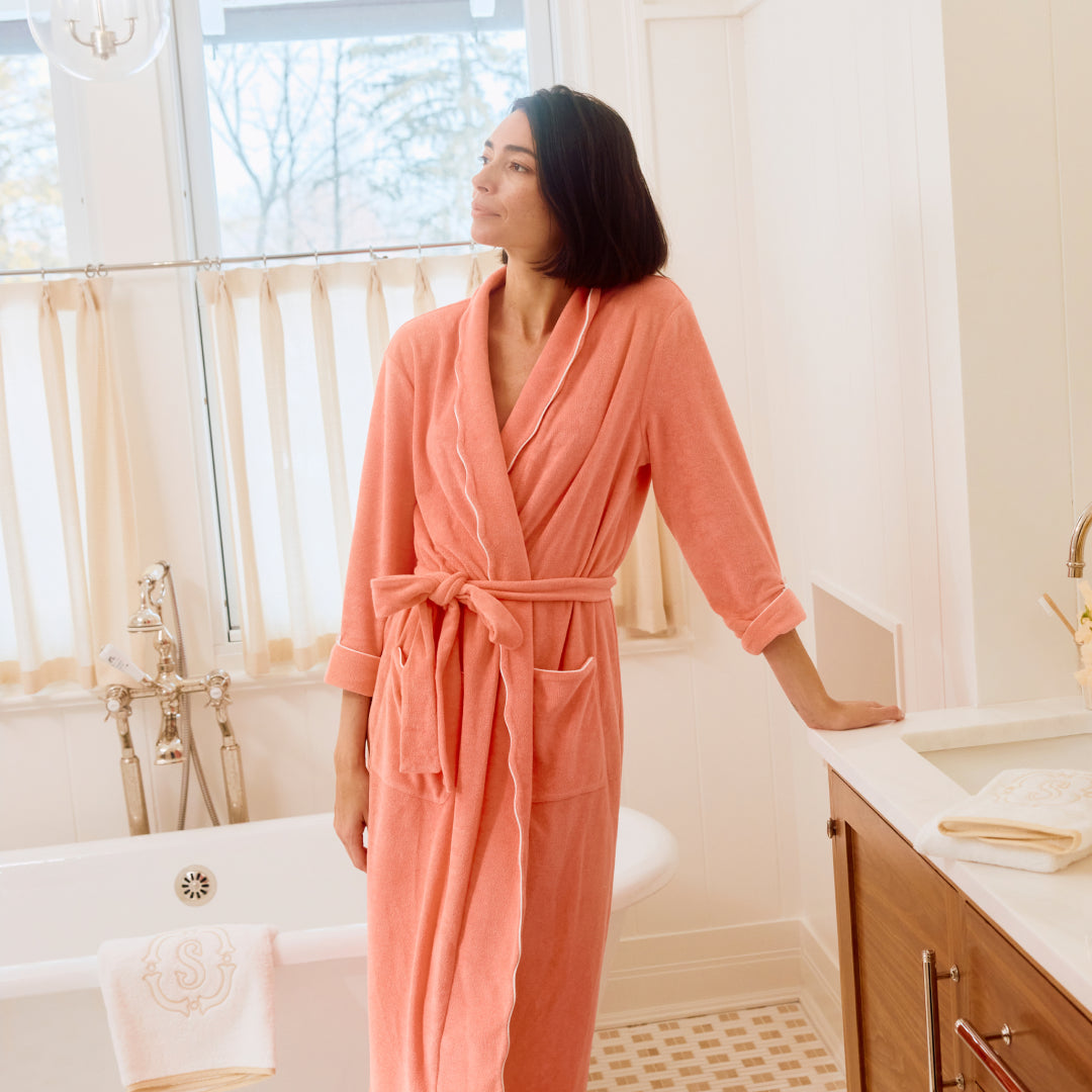 Women's Long Scallop Lightweight Robe