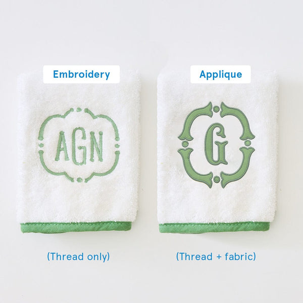 Stitched Edge Powder Bath Towels (pair)