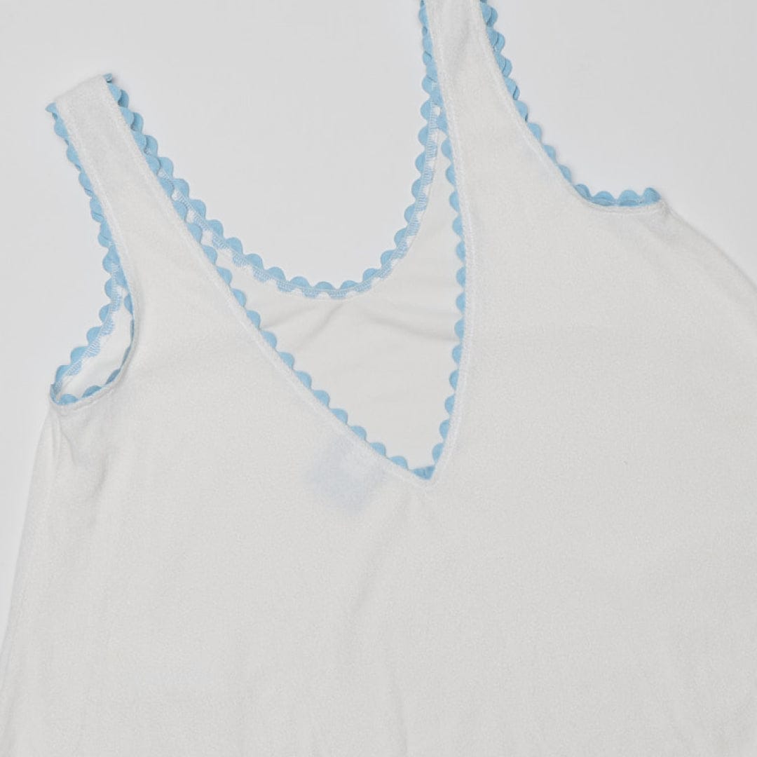 sachin and babi light blue dress Sweet little 50s style 90s 80s coquette white and