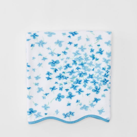 Floral Scallop Bath Towel
