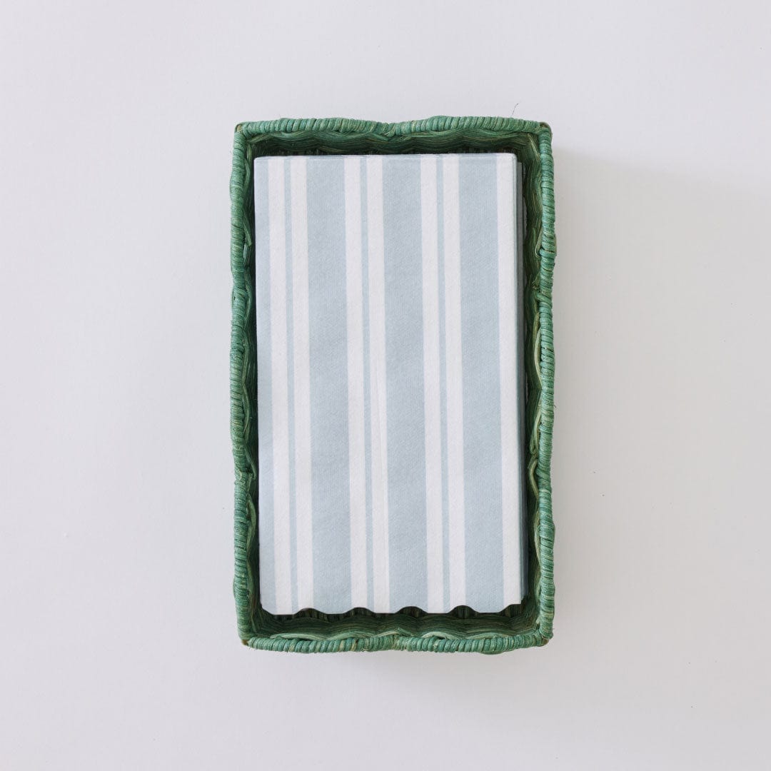 Linen-Like Paper Guest Towel and Tray Set