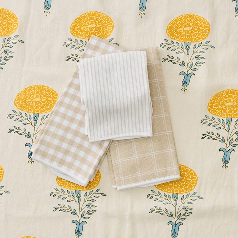 Patterned Kitchen Towel Trio