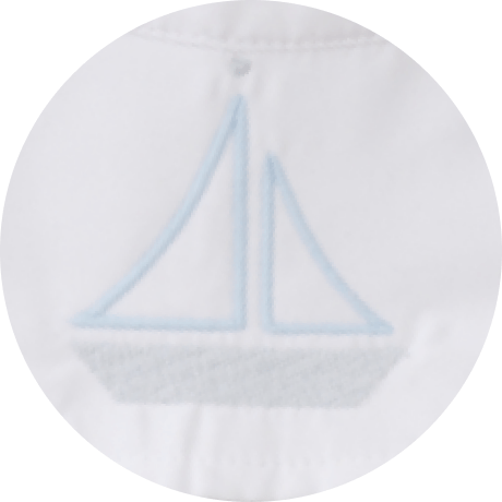 Boat on White  color swatch