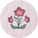 Catherine Owen Flower on Pink Mat  color swatch