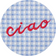 ciao on Amalfi Blue  color swatch