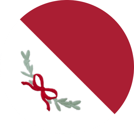 Garland on Cranberry  color swatch