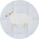 Lamb on Blue Mat  color swatch