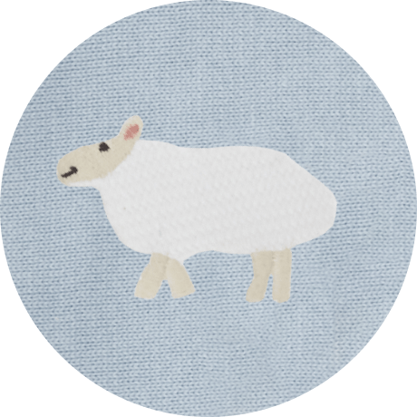 Lamb on Light Blue  color swatch
