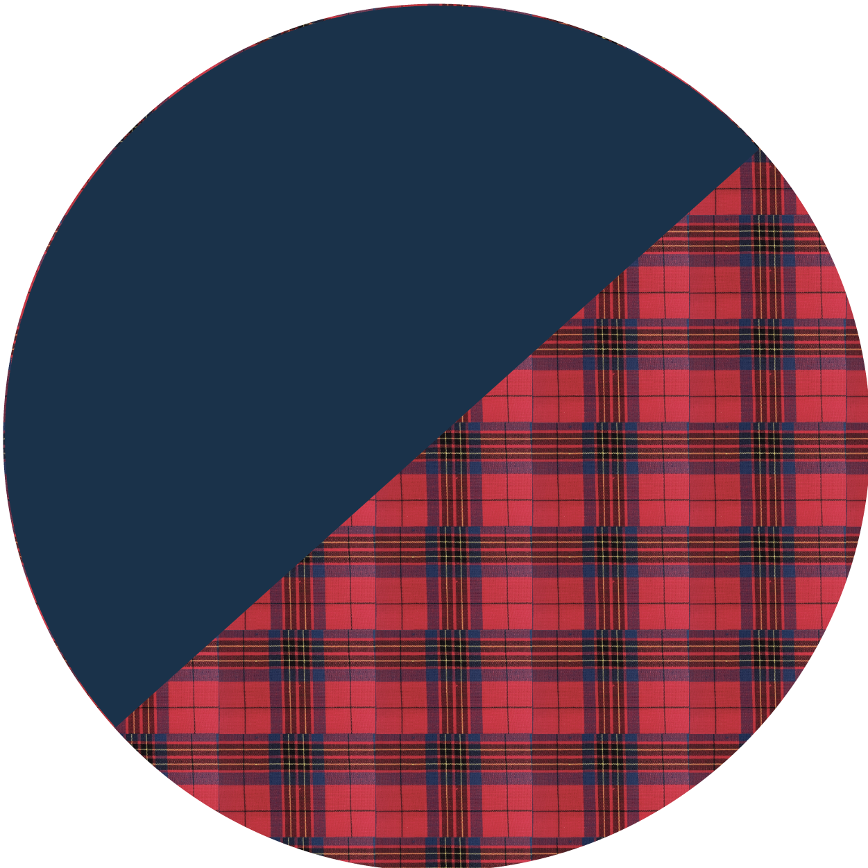 Navy with Tartan / XS color swatch