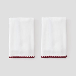 Stitched Edge Powder Bath Towels (pair)