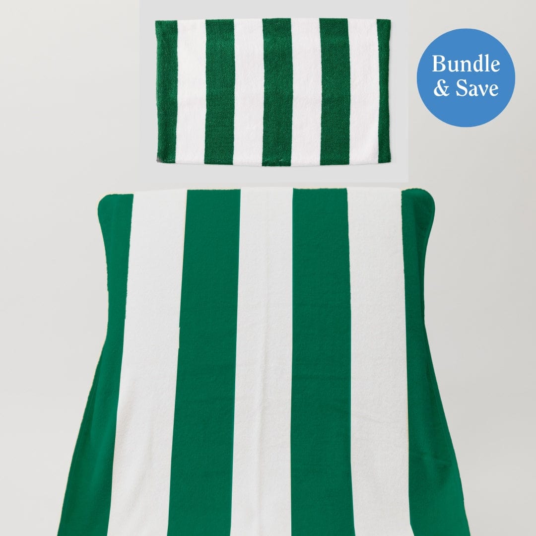 Pool Lounge Cover and Pillow Sham Bundle (8 pieces)