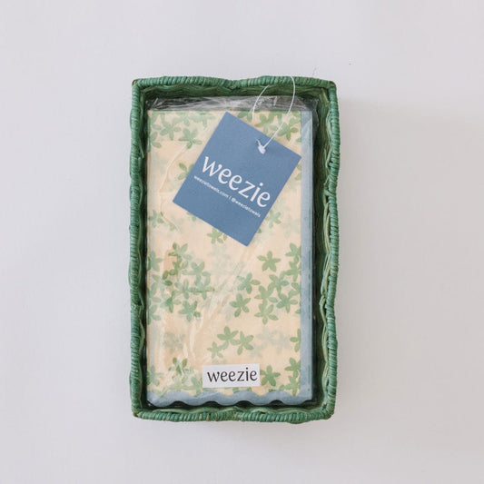 Linen-Like Paper Guest Towel and Tray Set