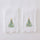 Holiday Tree Scallop Powder Bath Towels (pair)