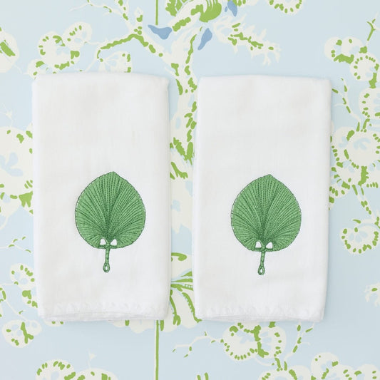 Meg Braff Fan Powder Bath Towels (pair)