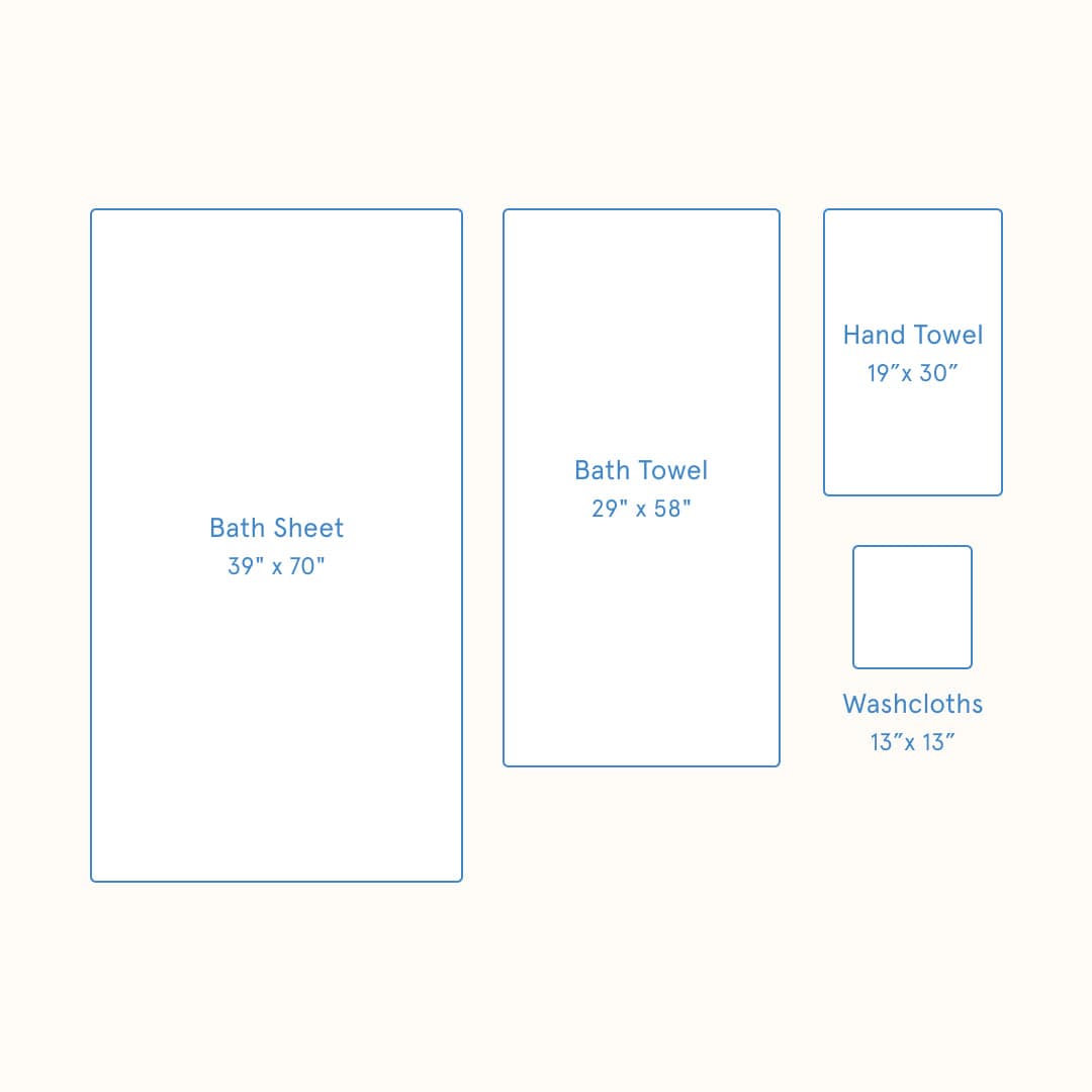 Scallop Bath Hand Towels (pair)