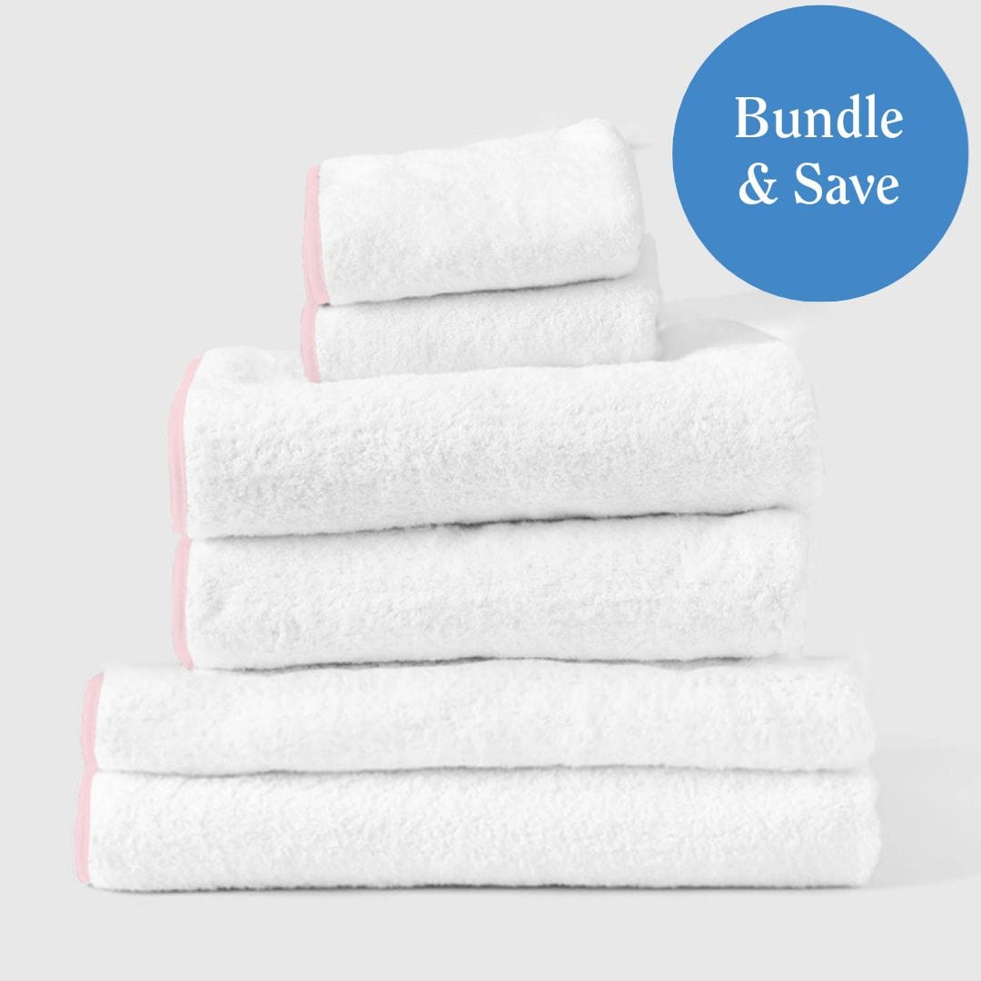 White towels deals with gray trim