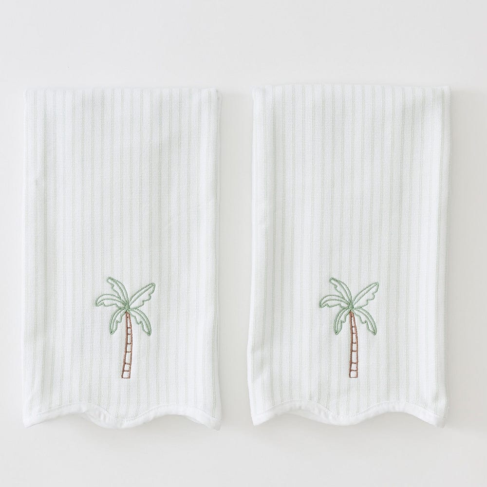 Palm Tree Kitchen Towels (pair)