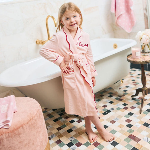 Kids’ Scallop Lightweight Robe