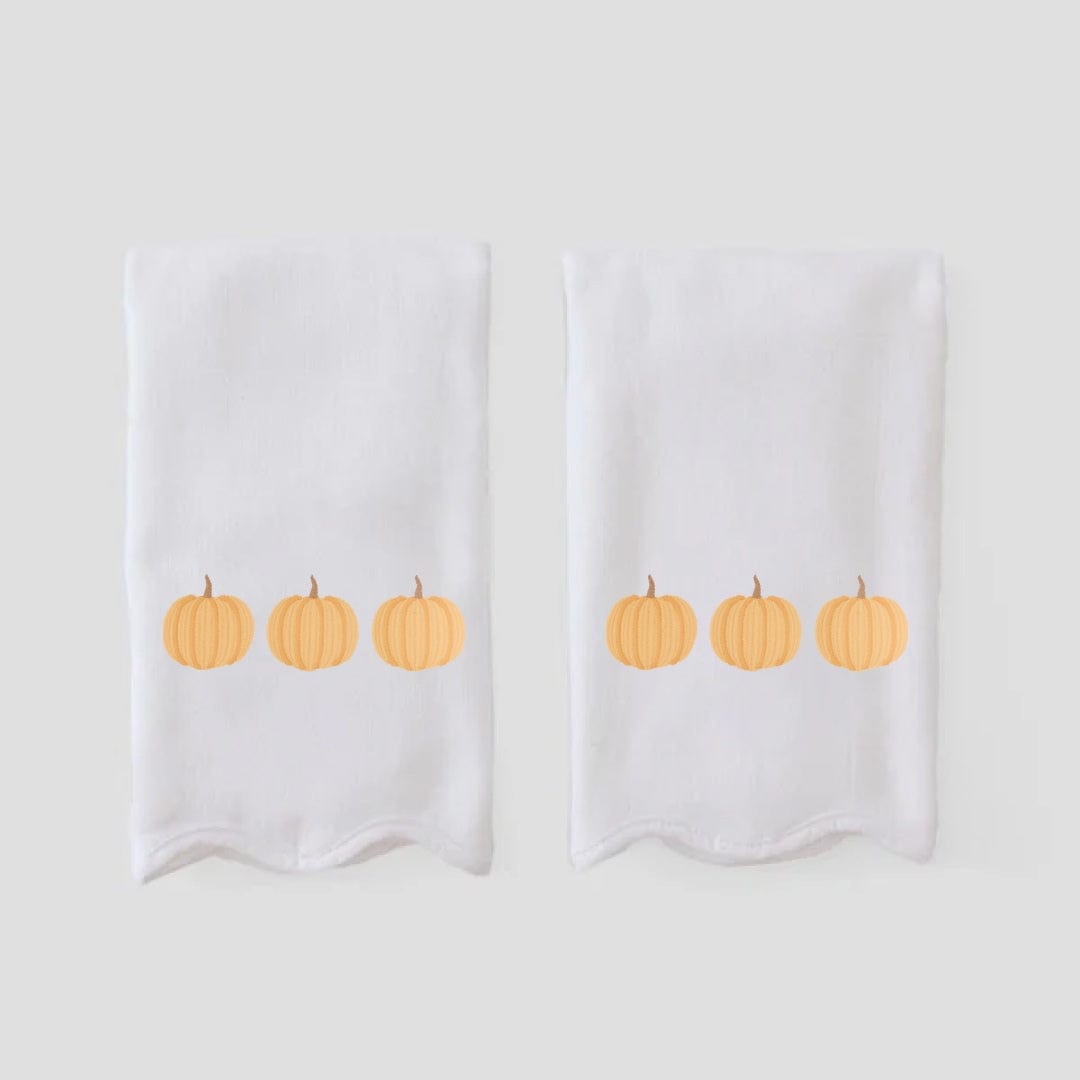 Scallop Powder Bath Towels (pair)