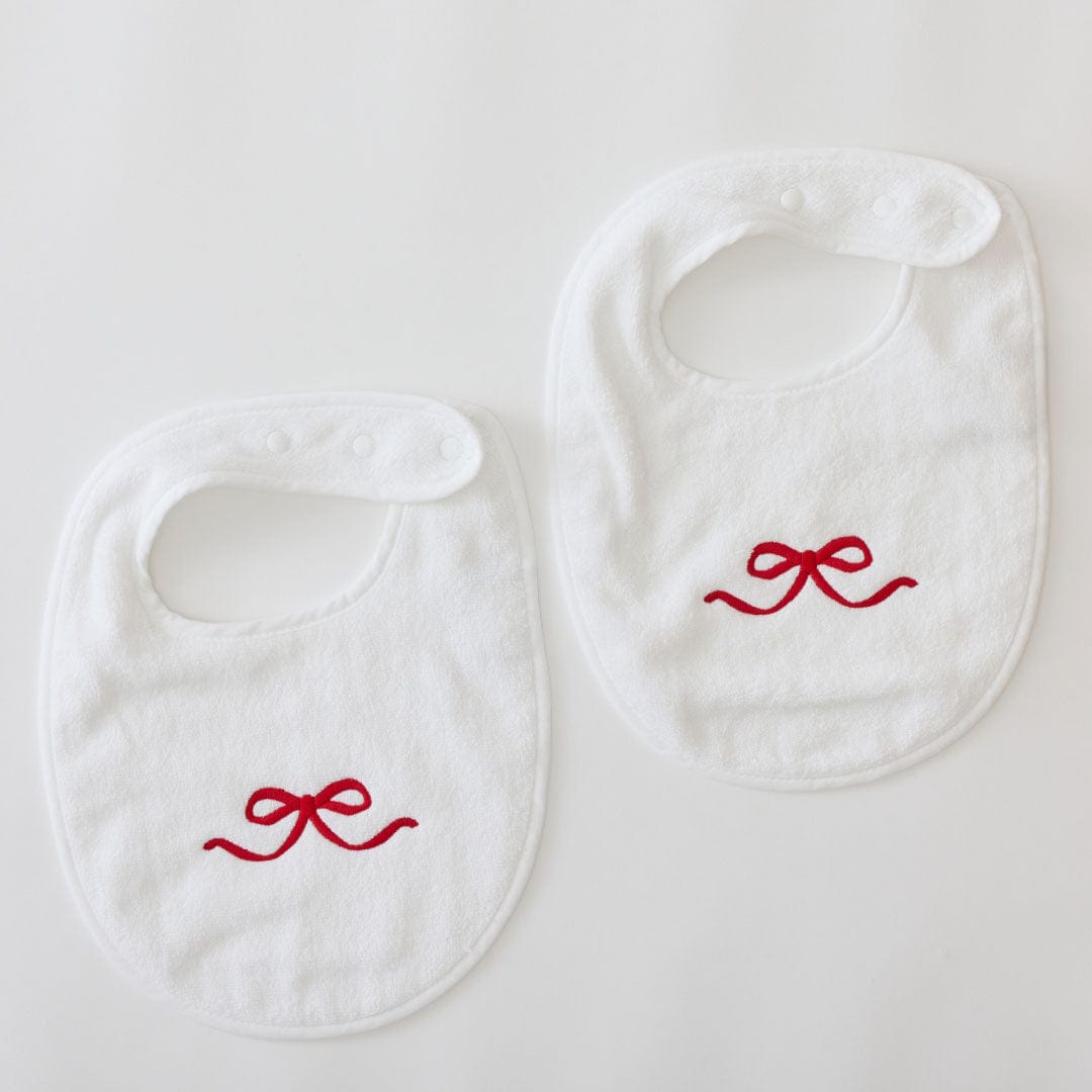 Red Bow Bibs (pair)