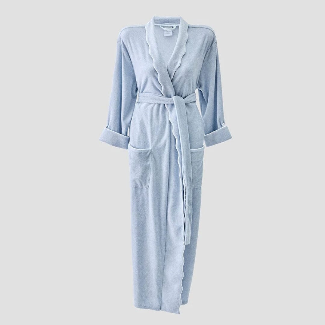 Weezie scalloped lightweight bathrobe