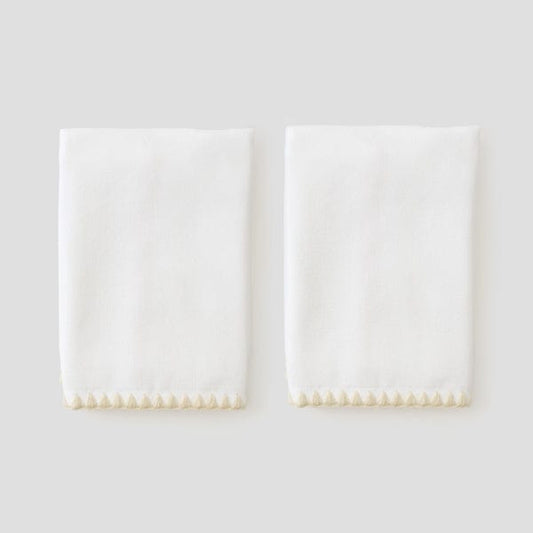 Stitched Edge Powder Bath Towels (pair)