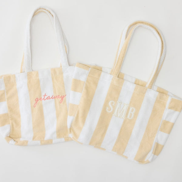 Personalized Terry Beach Bag | Weezie Towels