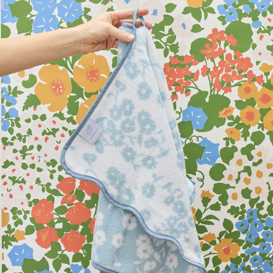 Patterned Scallop Hand Towels (pair)