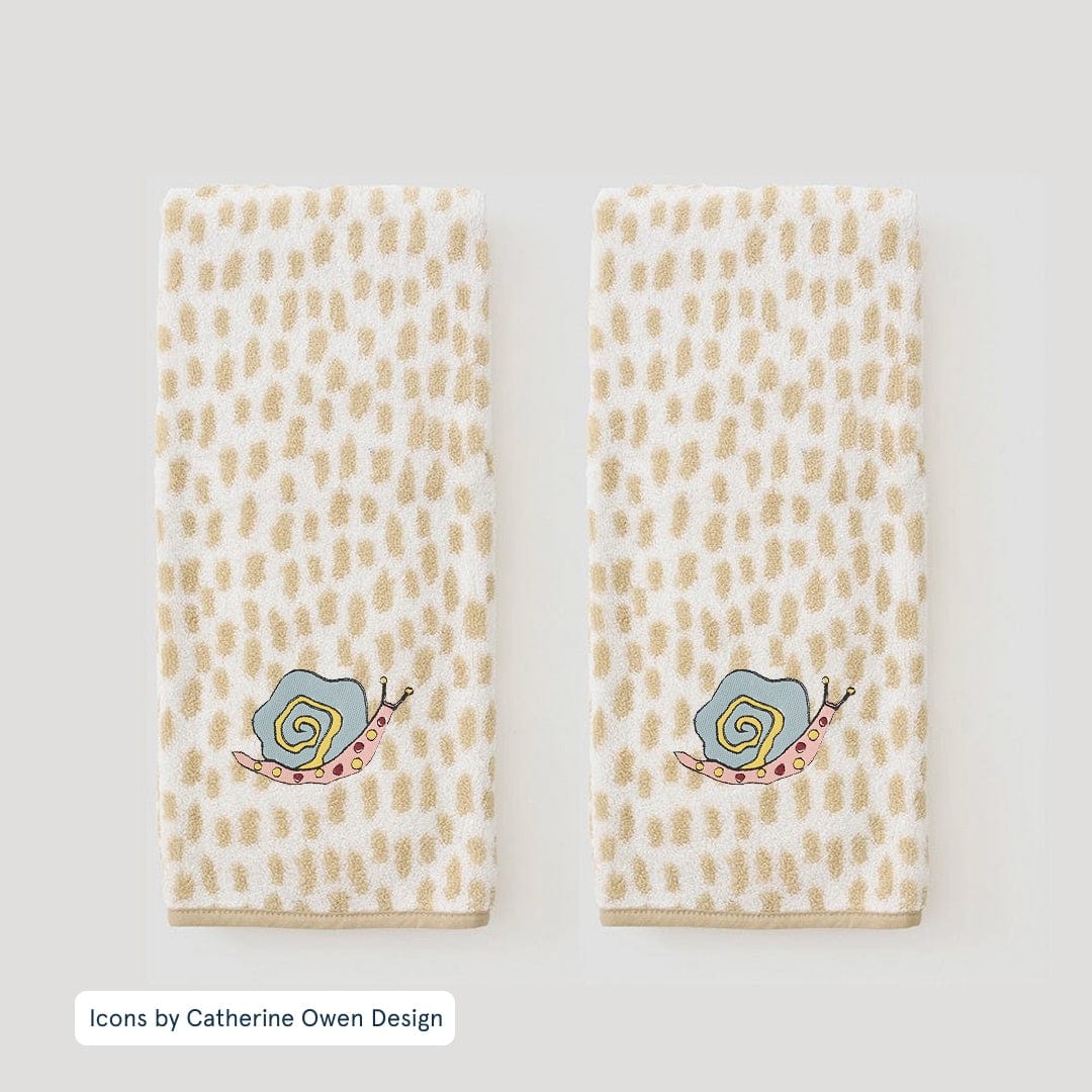 Patterned Hand Towels (pair)
