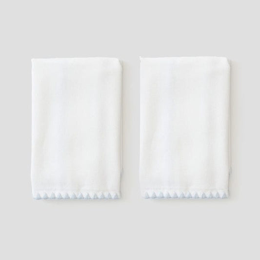 Stitched Edge Powder Bath Towels (pair)