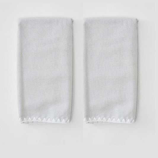 Stitched Edge Powder Bath Towels (pair)