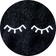 eyelids on black  color swatch