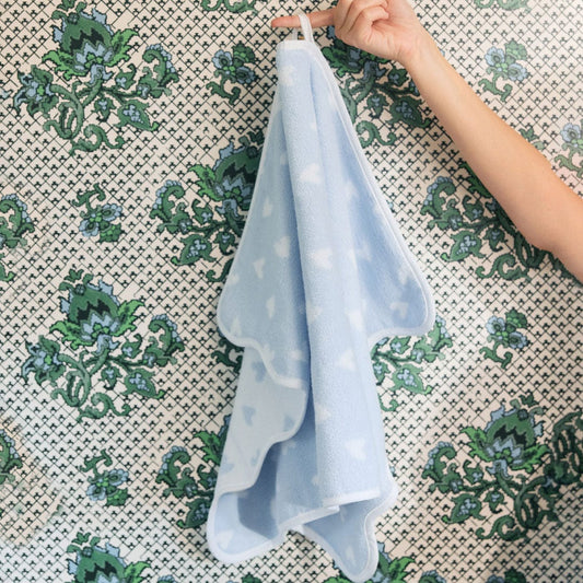 Patterned Scallop Hand Towels (pair)