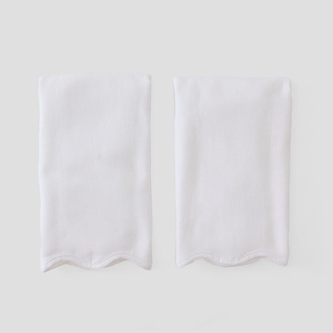 Scallop Powder Bath Towels (pair)