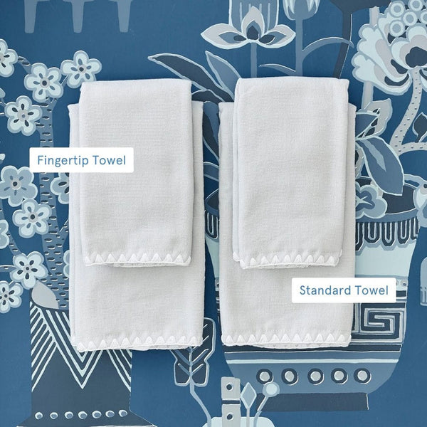 Stitched Edge Powder Bath Towels (pair)