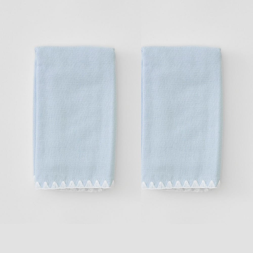 Stitched Edge Powder Bath Towels (pair)