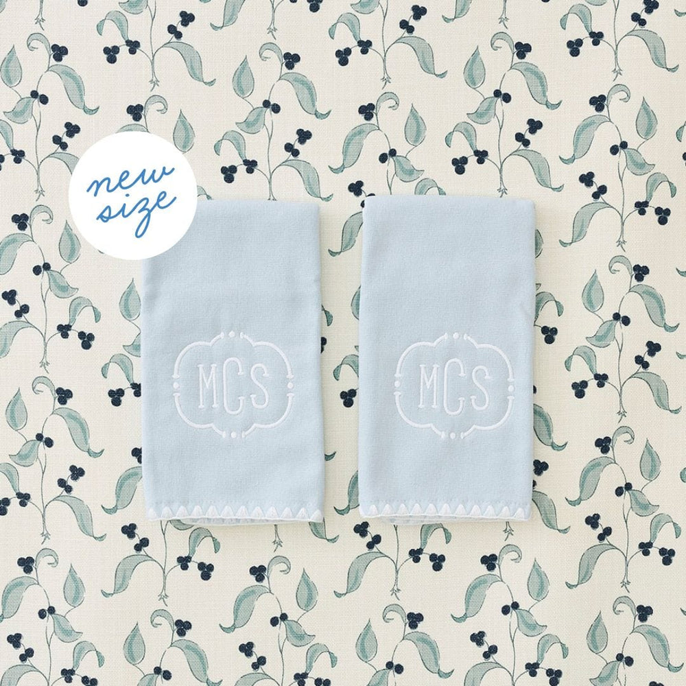 Stitched Edge Powder Bath Towels (pair)
