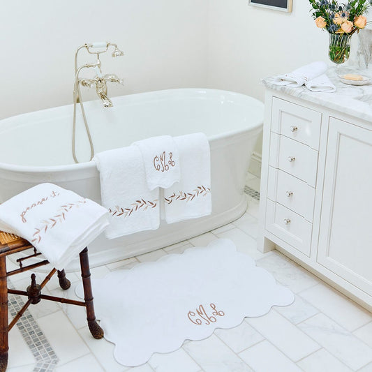 Scallop Bath Mat Bundle