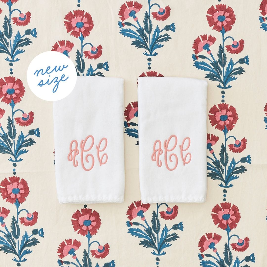 Stitched Edge Powder Bath Towels (pair) - Thumbnail 3