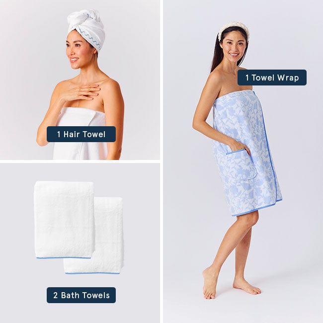 Monogrammed Bath Towel Bundles